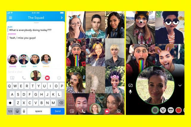 Snapchat crashes the Houseparty with group video chat | Ad Age